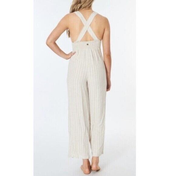 Rip Curl NWT Tan Surf Shack Jumpsuit Size S - Picture 2 of 9